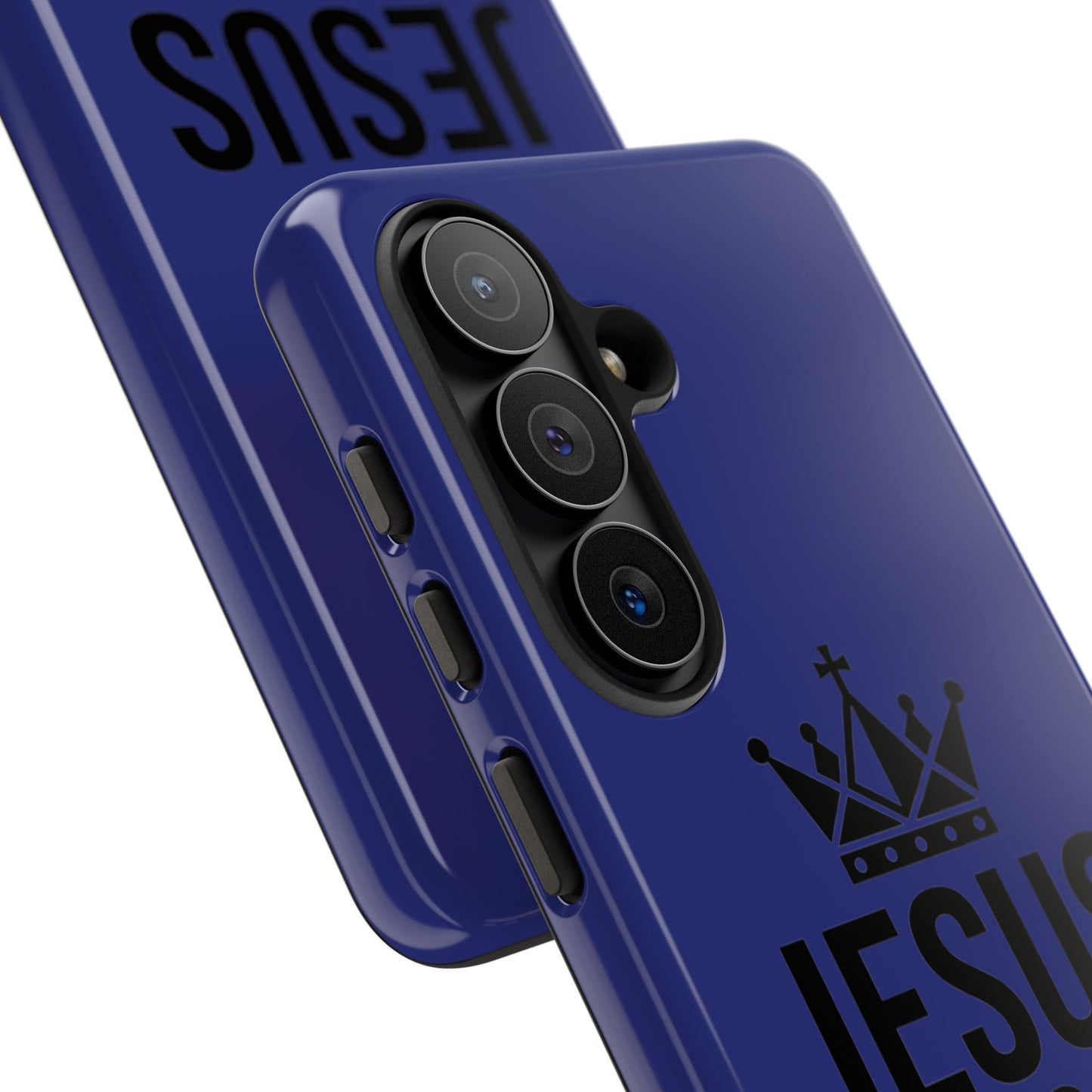 Jesus Is King Phone Case – Christian Faith Religious Protective Cover
