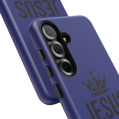 Jesus Is King Phone Case – Christian Faith Religious Protective Cover