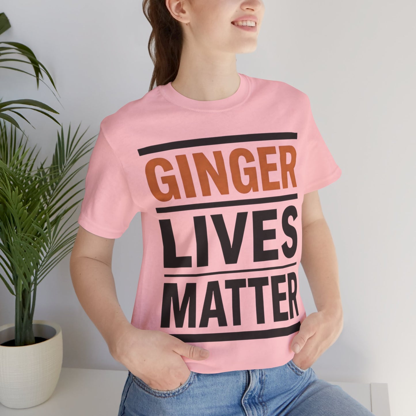 Ginger Lives Matter Tee — Bold Statement Short Sleeve Shirt