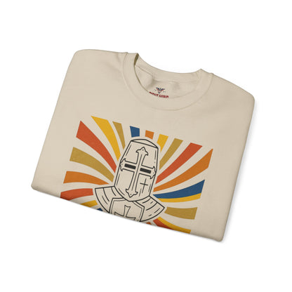 Armor of Faith Crewneck Sweatshirt — "Put On The Full Armor" Christian Graphic Pullover