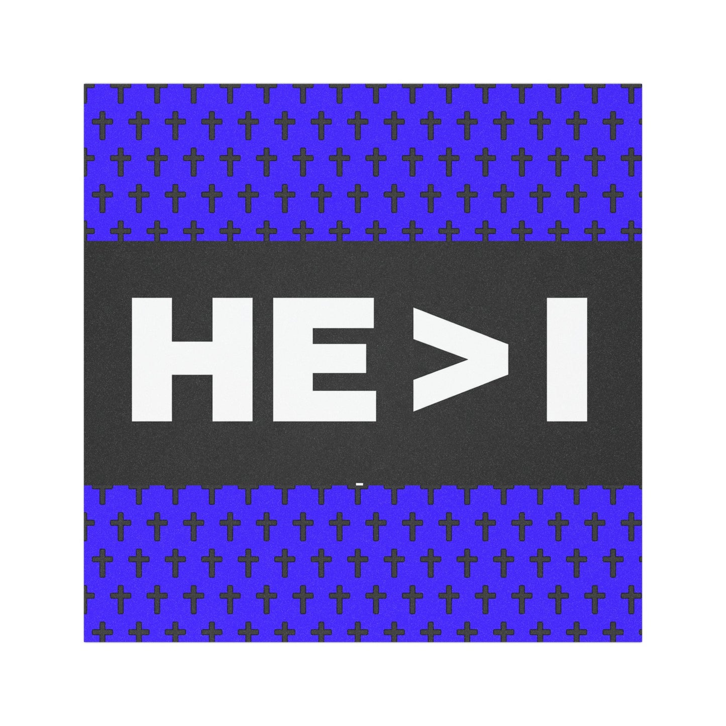 HE > I Cross Pattern Car Magnet — Christian Faith Vinyl Magnet