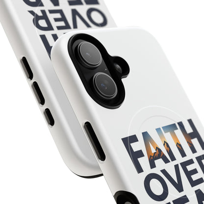 Phone Case — "Faith Over Fear" Tough Magnetic Protective Case
