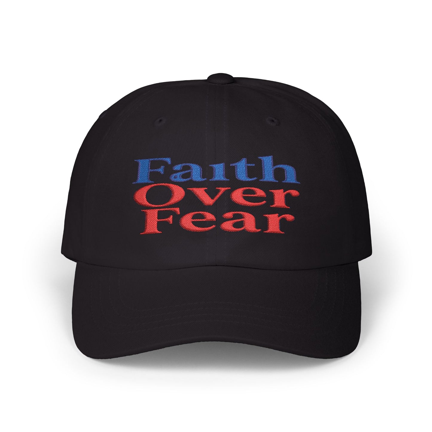 Faith Over Fear Dad Cap – Inspirational Christian Baseball Hat