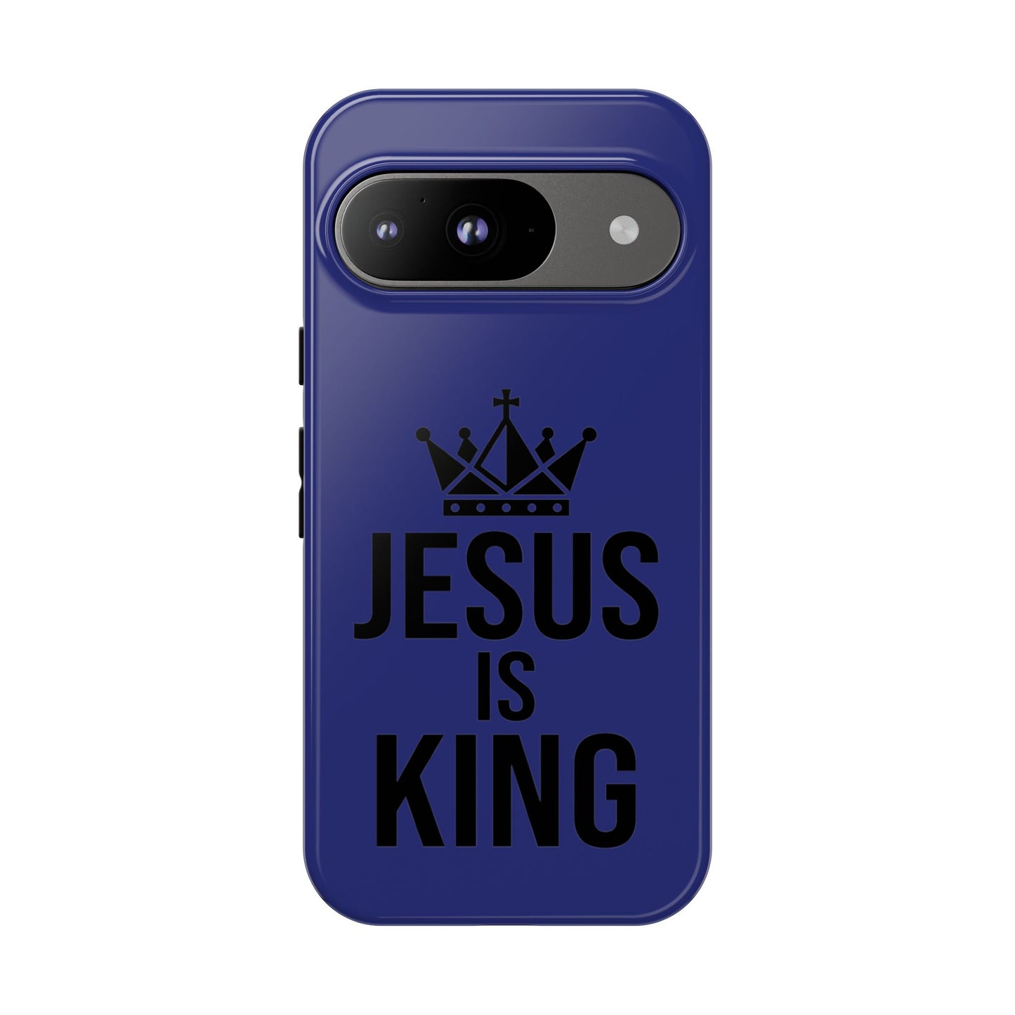 Jesus Is King Phone Case – Christian Faith Religious Protective Cover