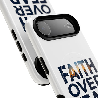Phone Case — "Faith Over Fear" Tough Magnetic Protective Case