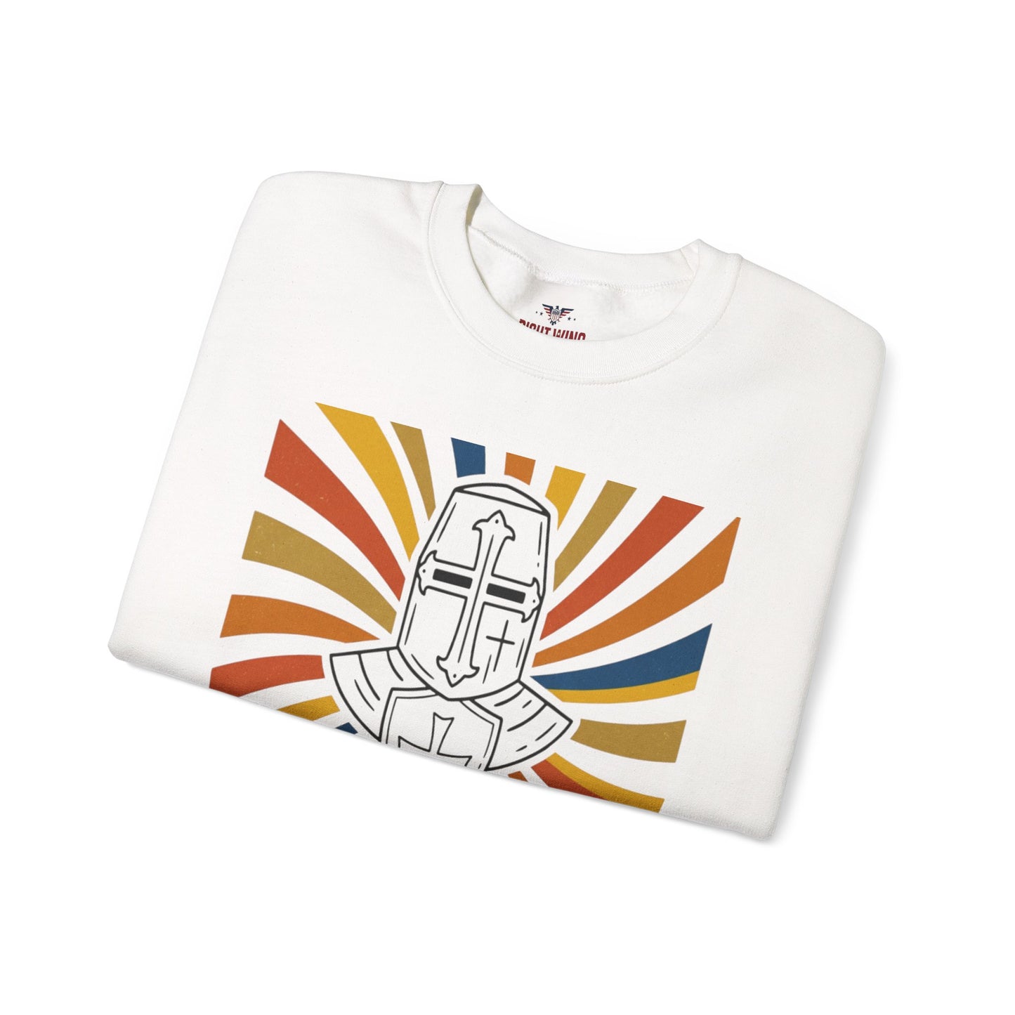Armor of Faith Crewneck Sweatshirt — "Put On The Full Armor" Christian Graphic Pullover