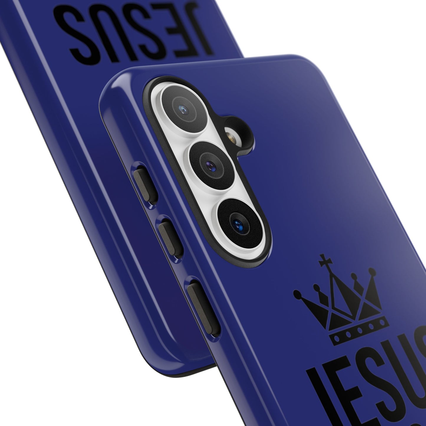 Jesus Is King Phone Case – Christian Faith Religious Protective Cover