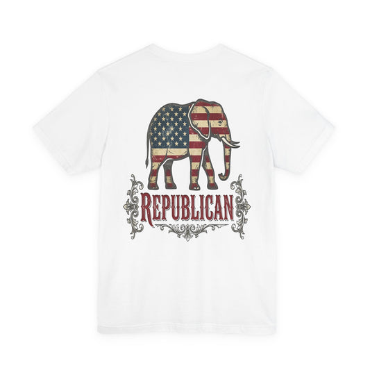 Republican Elephant Tee — Patriotic American T‑Shirt