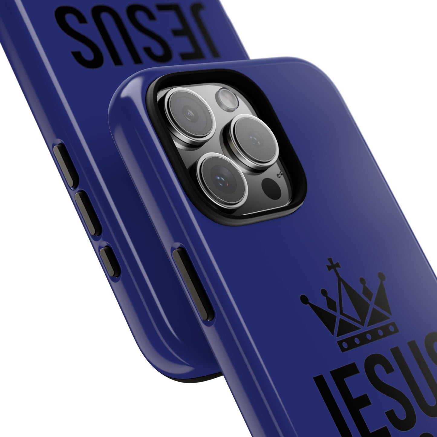 Jesus Is King Phone Case – Christian Faith Religious Protective Cover