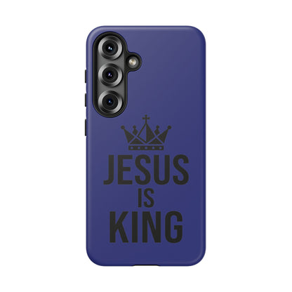 Jesus Is King Phone Case – Christian Faith Religious Protective Cover
