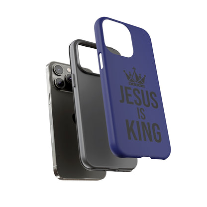 Jesus Is King Phone Case – Christian Faith Religious Protective Cover