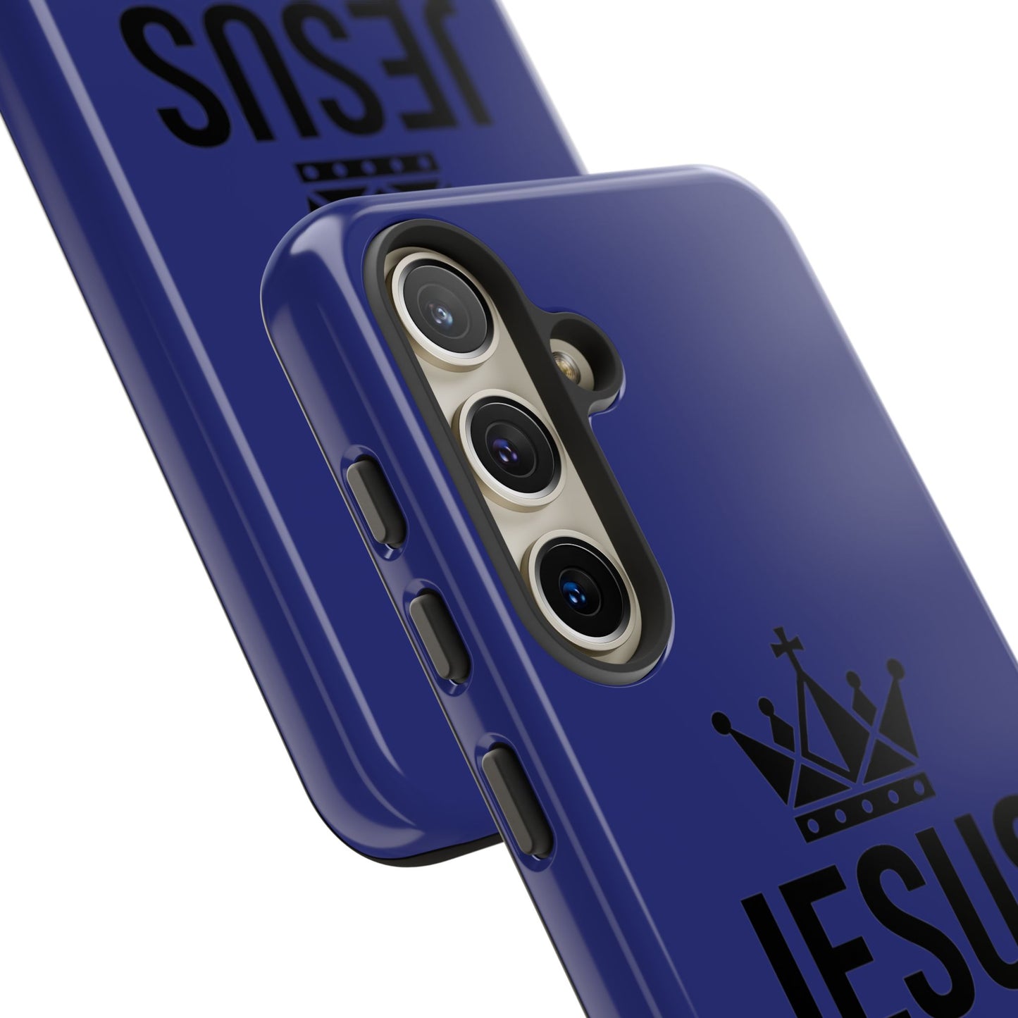 Jesus Is King Phone Case – Christian Faith Religious Protective Cover