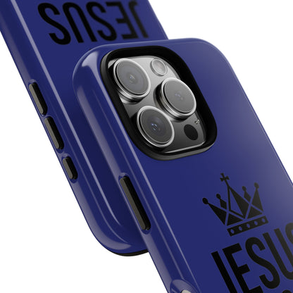Jesus Is King Phone Case – Christian Faith Religious Protective Cover