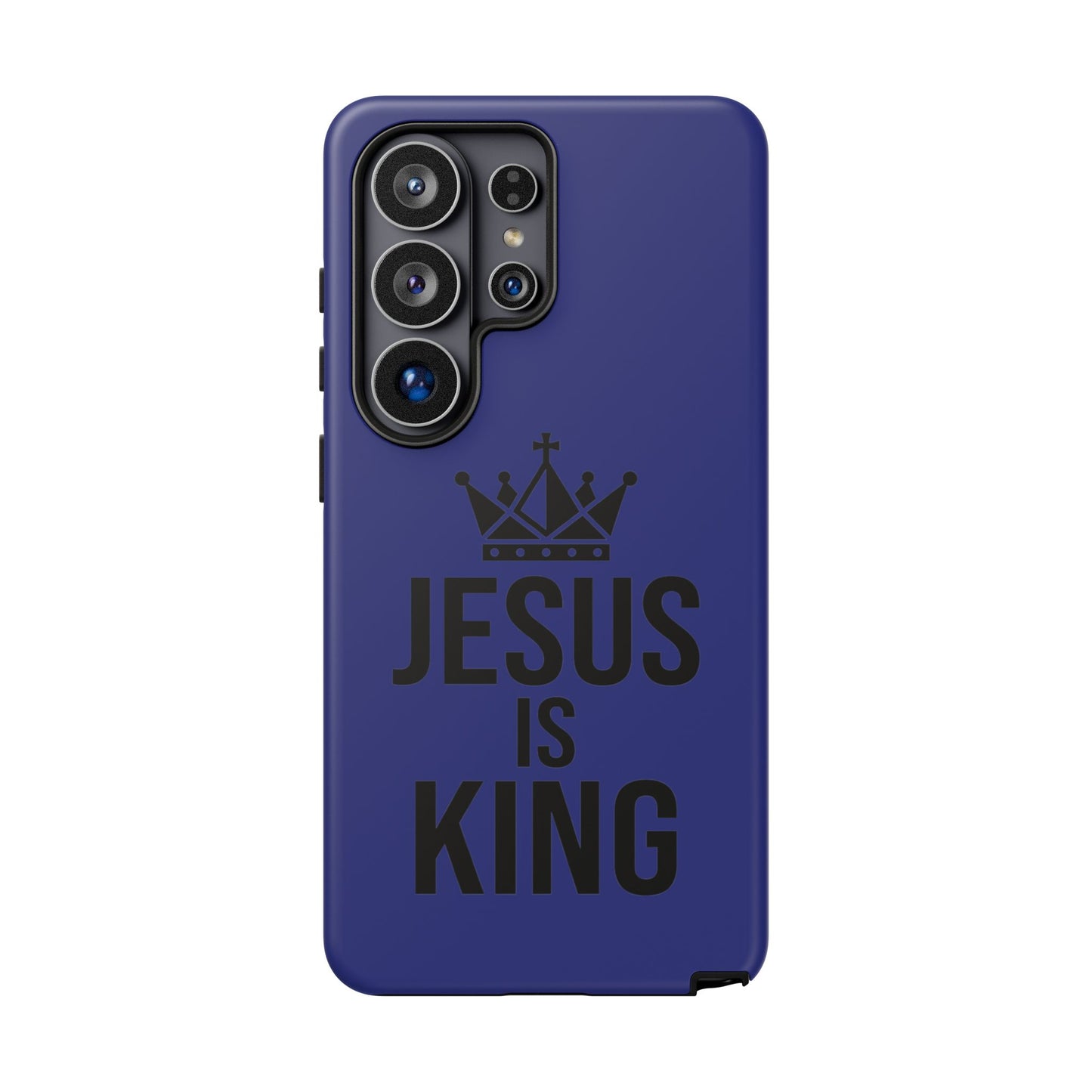 Jesus Is King Phone Case – Christian Faith Religious Protective Cover