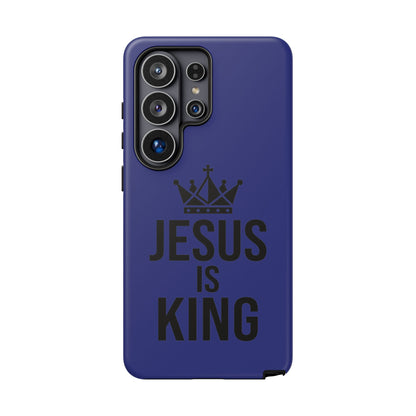 Jesus Is King Phone Case – Christian Faith Religious Protective Cover