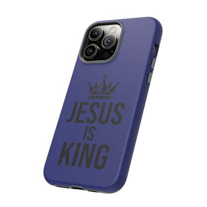 Jesus Is King Phone Case – Christian Faith Religious Protective Cover