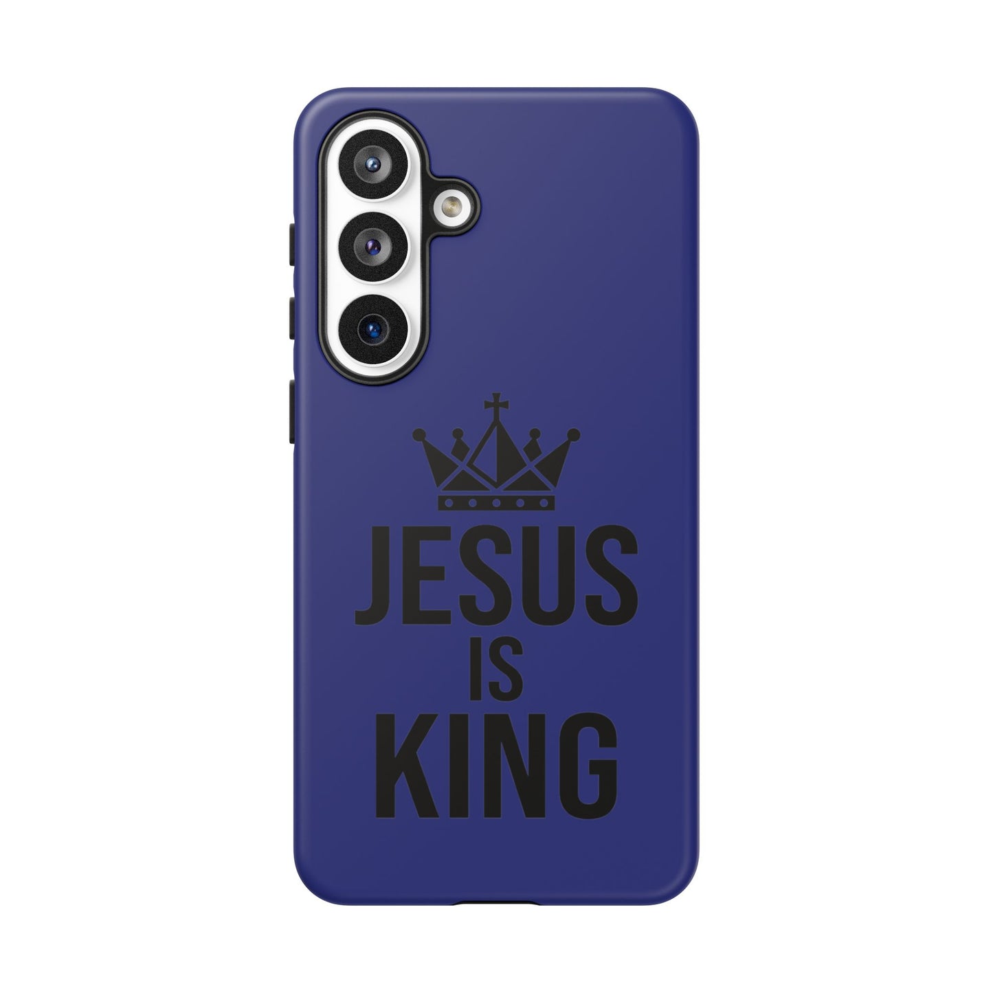Jesus Is King Phone Case – Christian Faith Religious Protective Cover