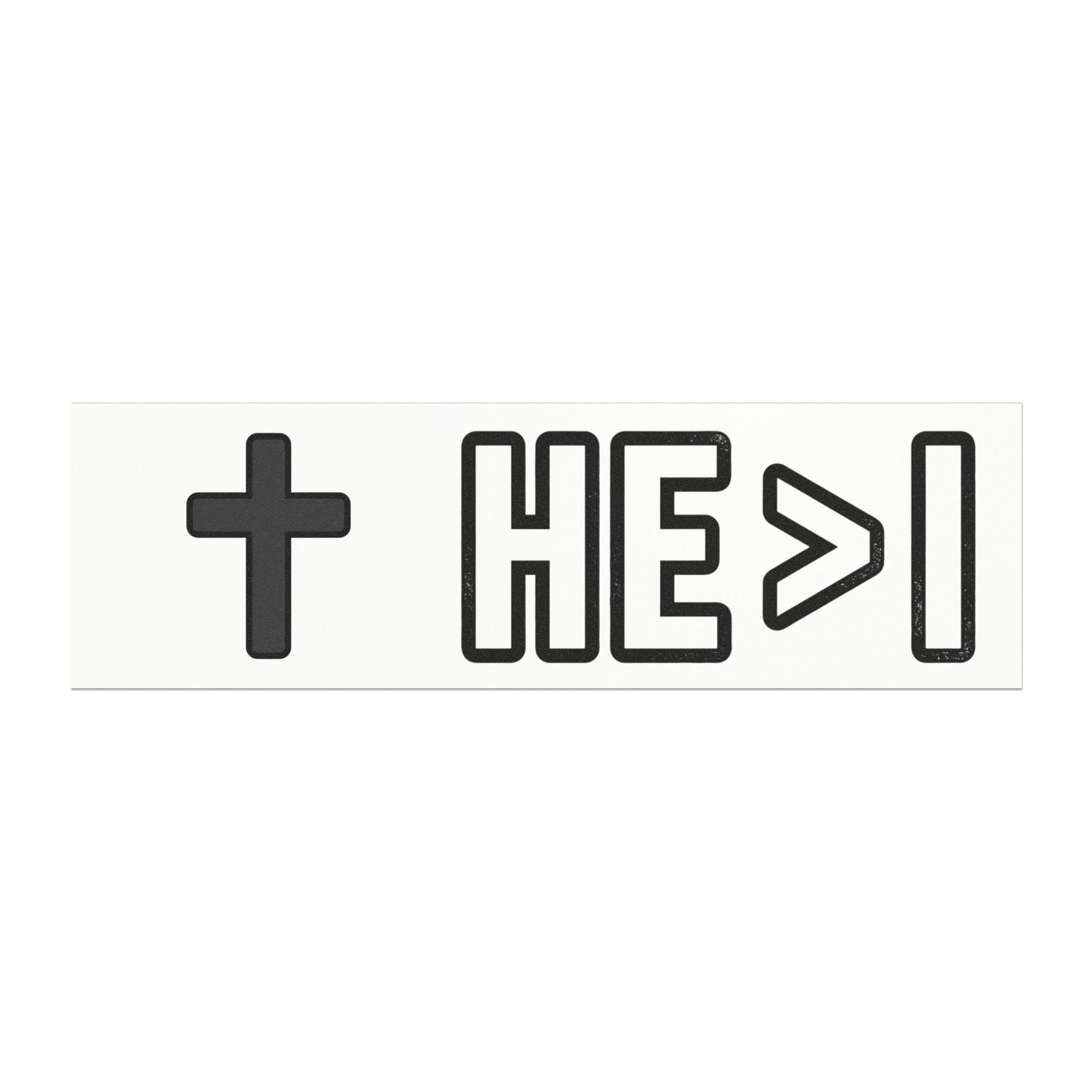 HE > I Cross Pattern Car Magnet — Christian Faith Vinyl Magnet